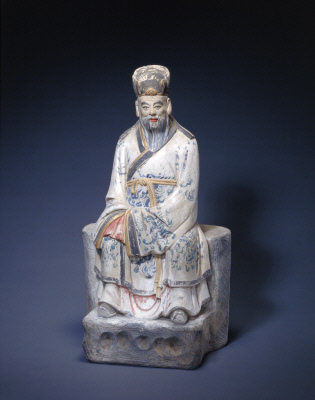 图片[1]-Sculpture painted portrait-China Archive